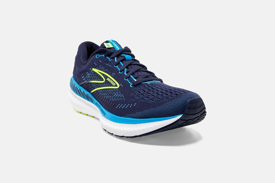 Brooks Running Shoes - Glycerin GTS 19 Road Mens - Navy/Blue - HRT-946875